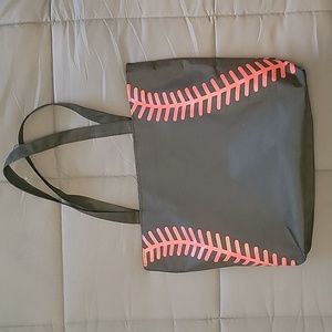Baseball Mom Cloth Tote/Bag